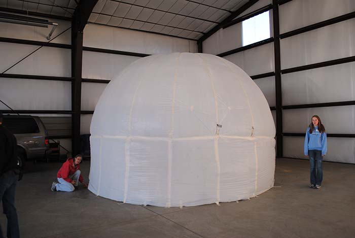 Photo: Base ring modification to 5m dome.