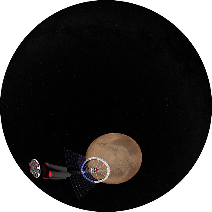Photo: Fulldome windfarm 3k frame