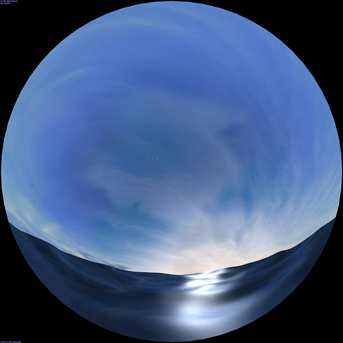Photo: Sea fulldome frame in 3k